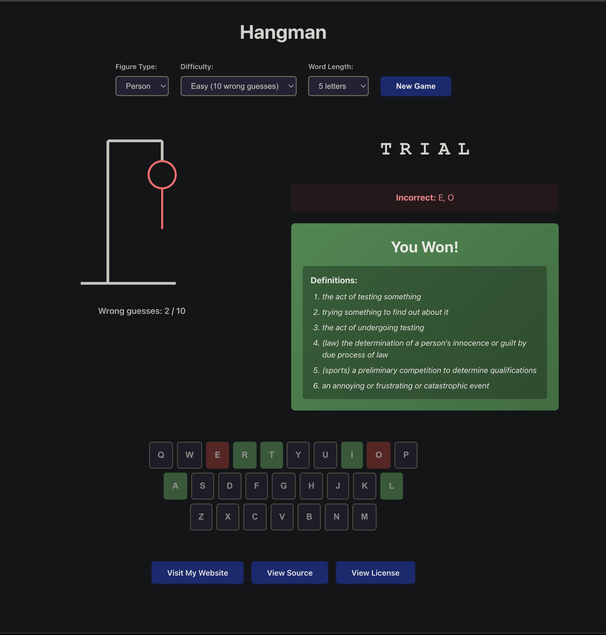 Hangman (Dark)