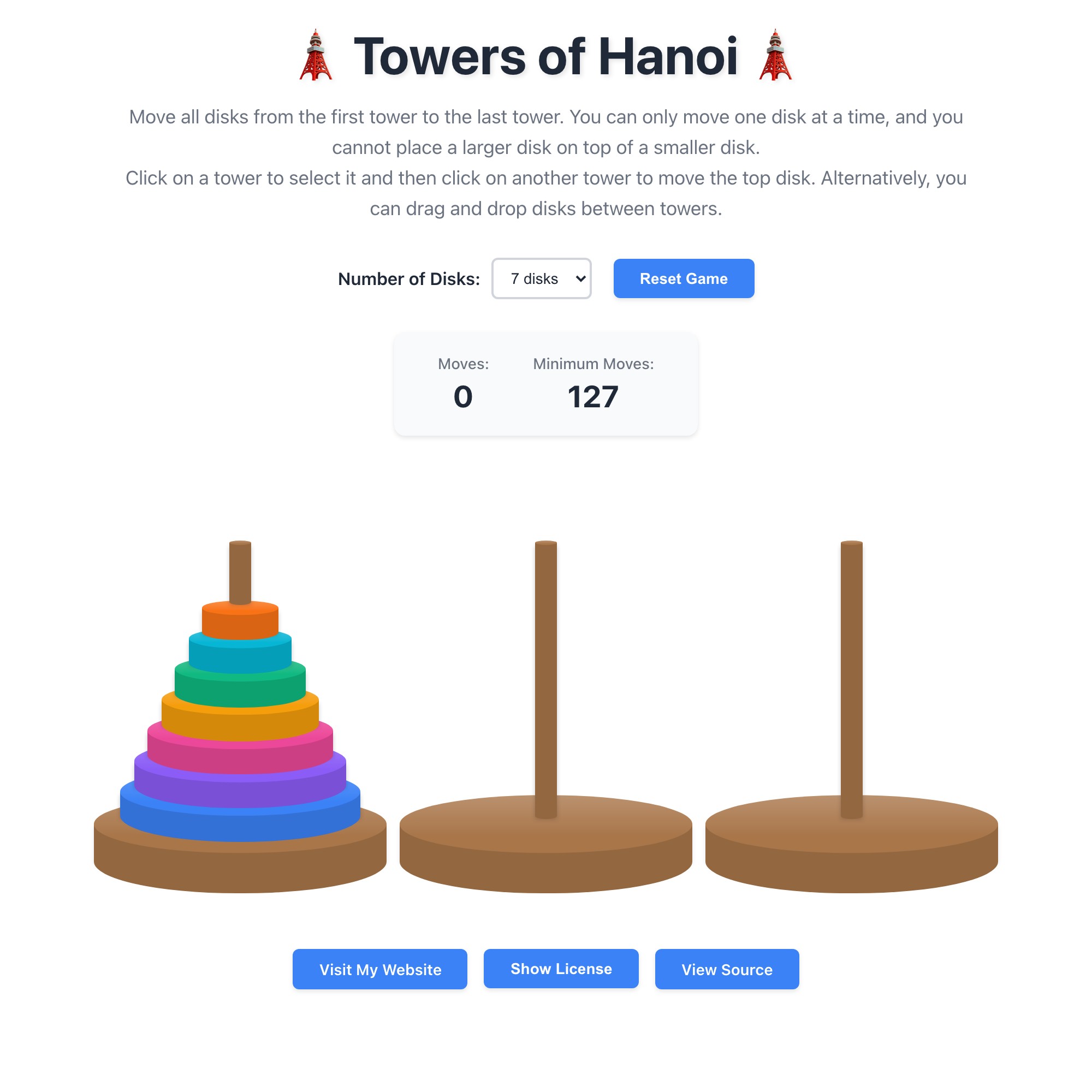 Towers of Hanoi (Light)